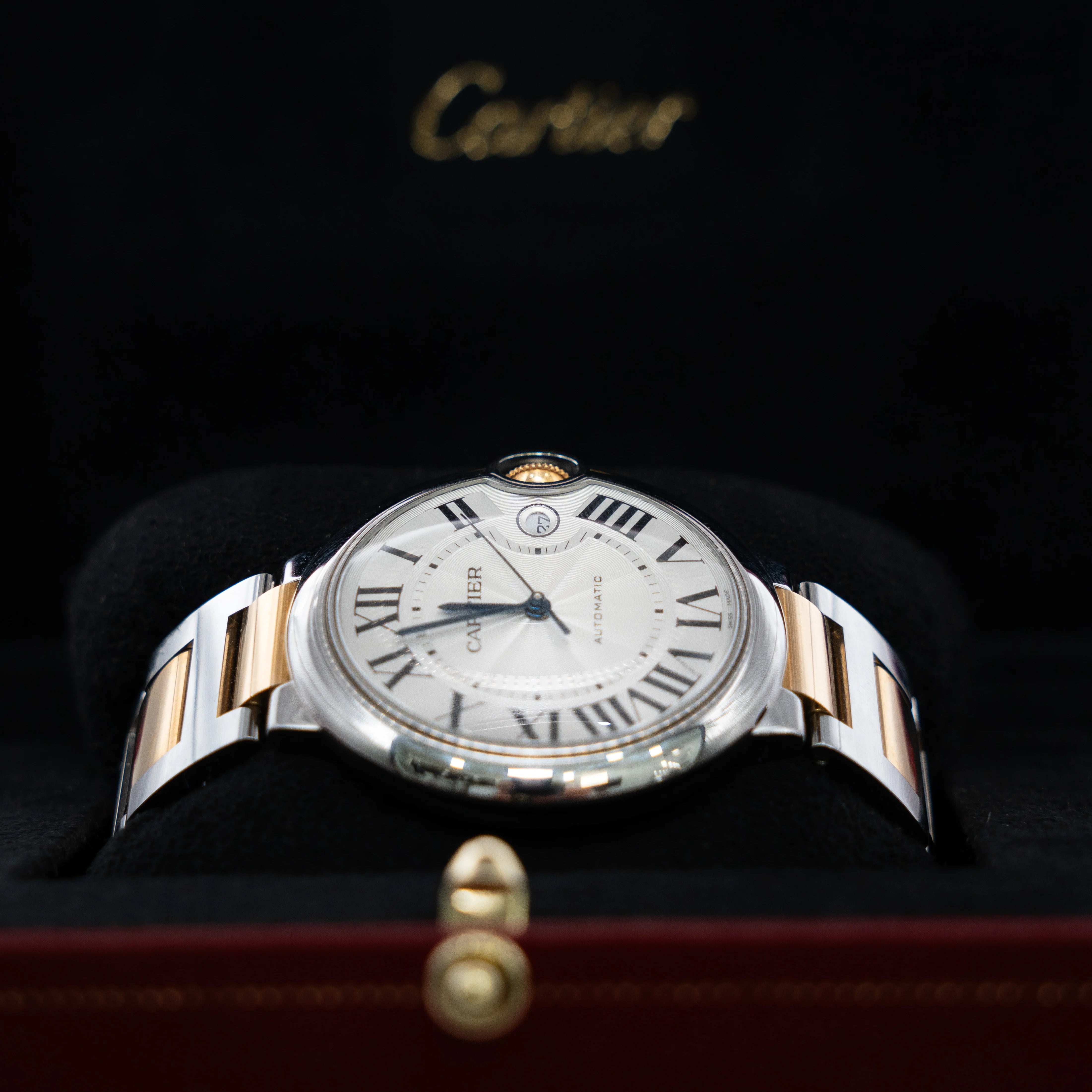 Reloj Cartier Ballon Blue Rayado 42mm Acero y Oro ODM Ω