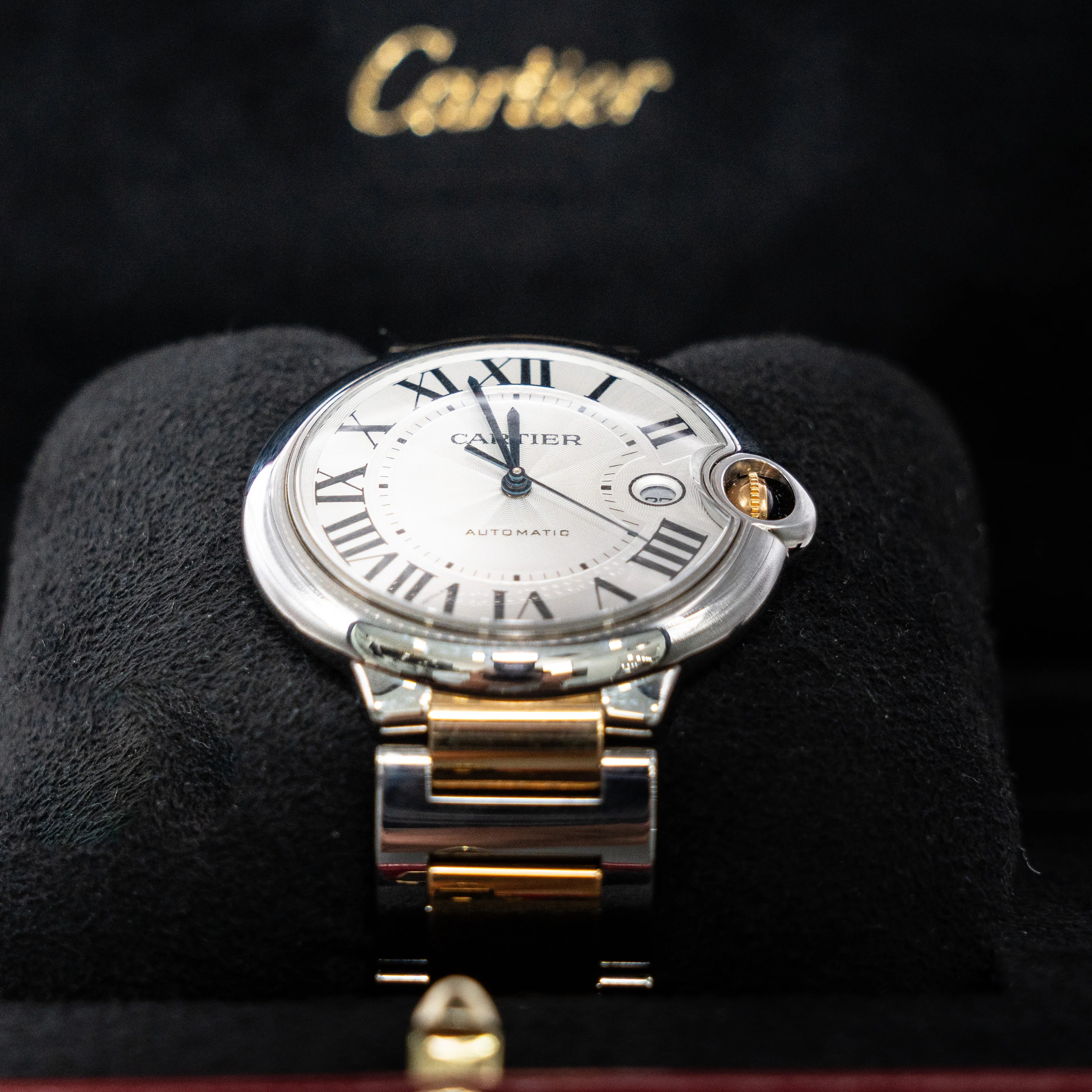 Reloj Cartier Ballon Blue Rayado 42mm Acero y Oro ODM Ω