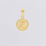 Dije Letra Z Doble Textura 0.6g / 1.7cm Oro Amarillo 18K