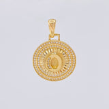 Dije Medalla Letra O 4.65g / 3.1cm Oro Amarillo 18K