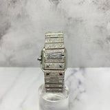Reloj Cartier Santos Yellowstone 41mm Diamantes Acero y Oro Aftermarket Ω