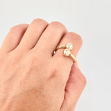 Anillo Tu Y Yo 1.6 g / T6 Tres Oros 18K