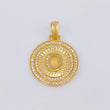 Dije Medalla Letra O 4.65g / 3.1cm Oro Amarillo 18K