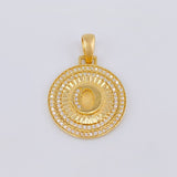 Dije Medalla Letra O 4.65g / 3.1cm Oro Amarillo 18K