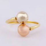 Anillo Tu Y Yo 1.7 g / T8 Tres Oros 18K