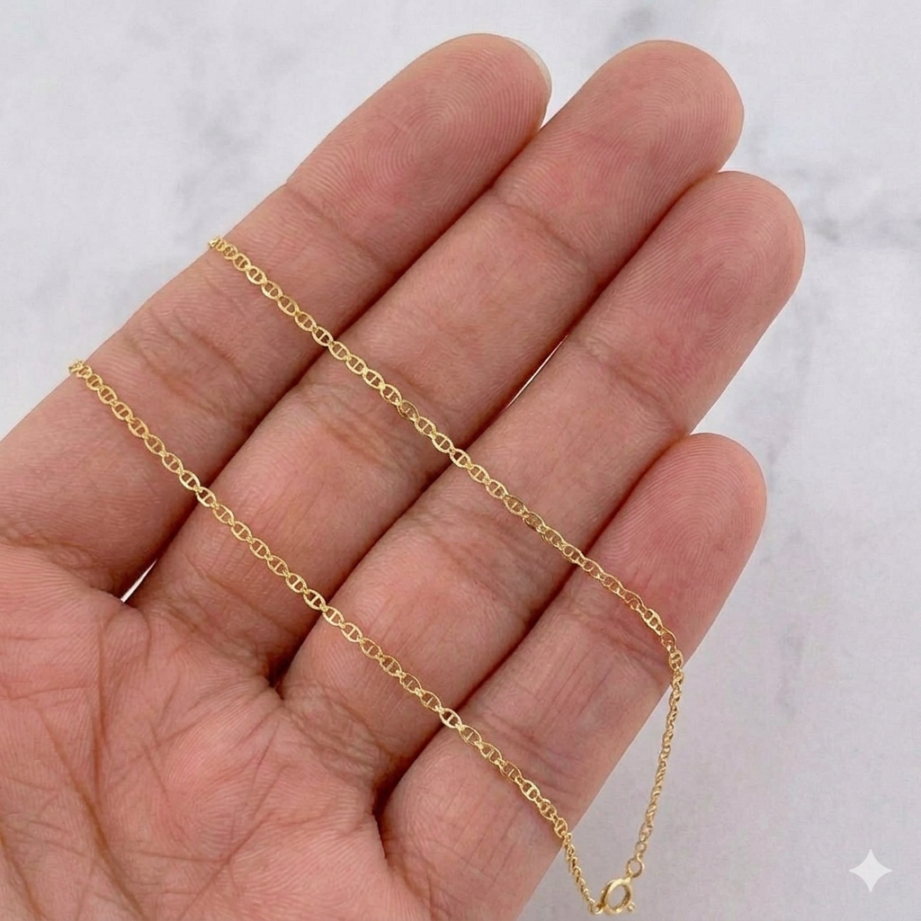 Cadena Escalera 1.55 g / 50.5 cm / 1.15 mm Oro Amarillo 18K
