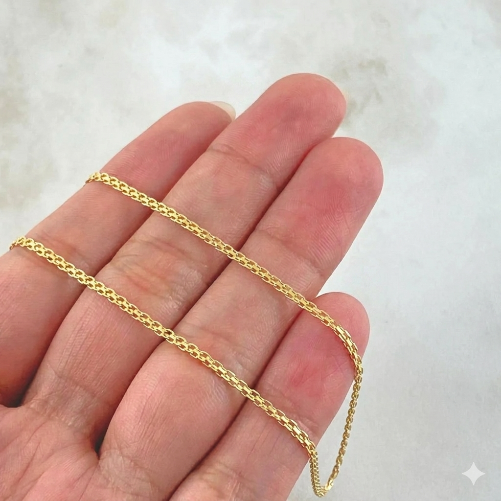 Cadena China 3.9 g / 60 cm / 2.2 mm Oro Amarillo 18K