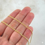 Cadena China 3.9 g / 60 cm / 2.2 mm Oro Amarillo 18K