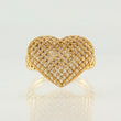 Anillo Corazón Tupido 3.7gr / T7 / Oro Amarillo 18K