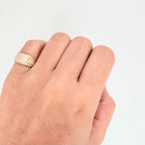 Anillo Niño Correa Tupida  3.5gr / T3 3/4 / Oro Amarillo 18K