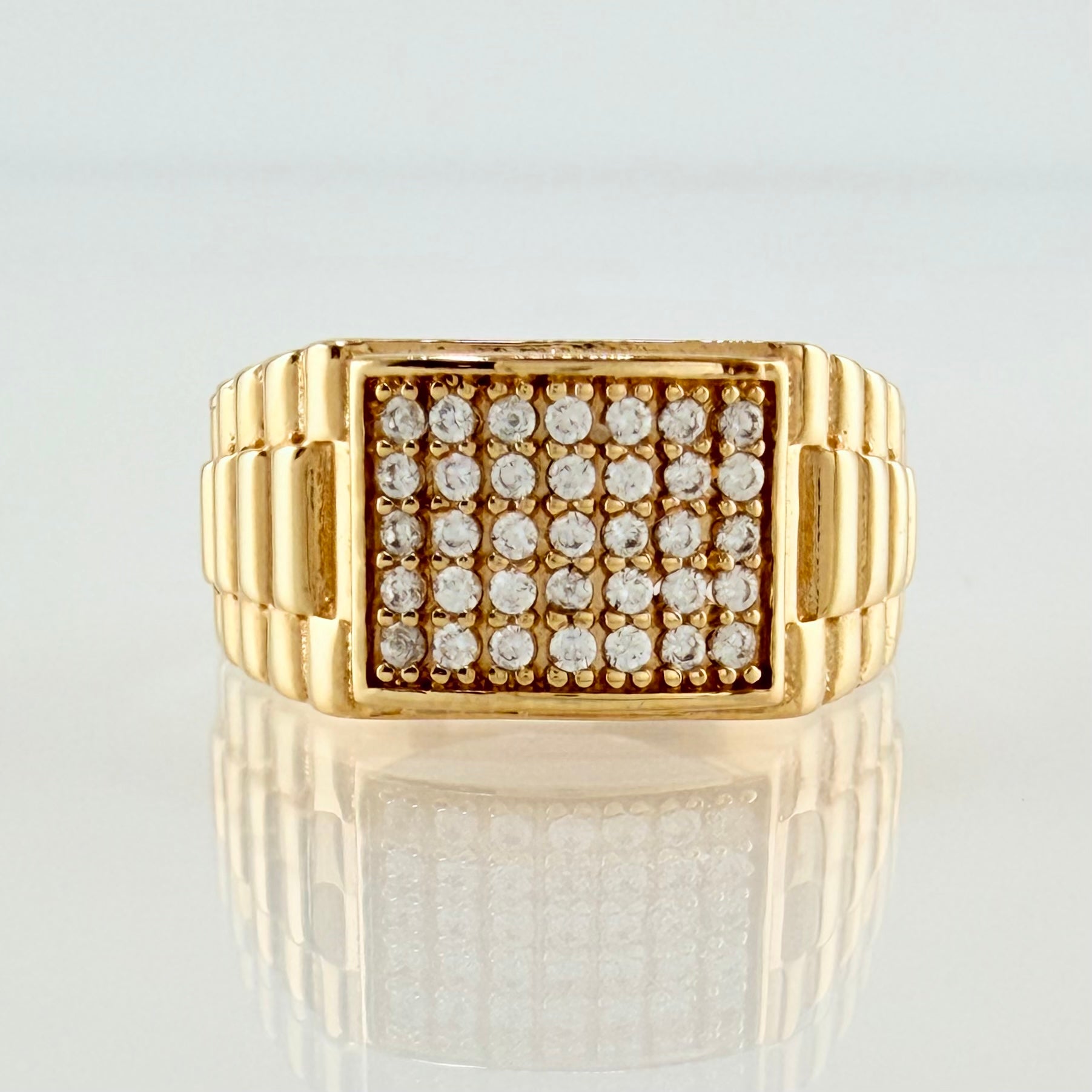 Anillo Niño Correa Tupida  3.5gr / T3 3/4 / Oro Amarillo 18K