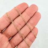 Cadena Figaro 2.25gr / 50cm / 2.6mm Oro Amarillo +1 18K ©