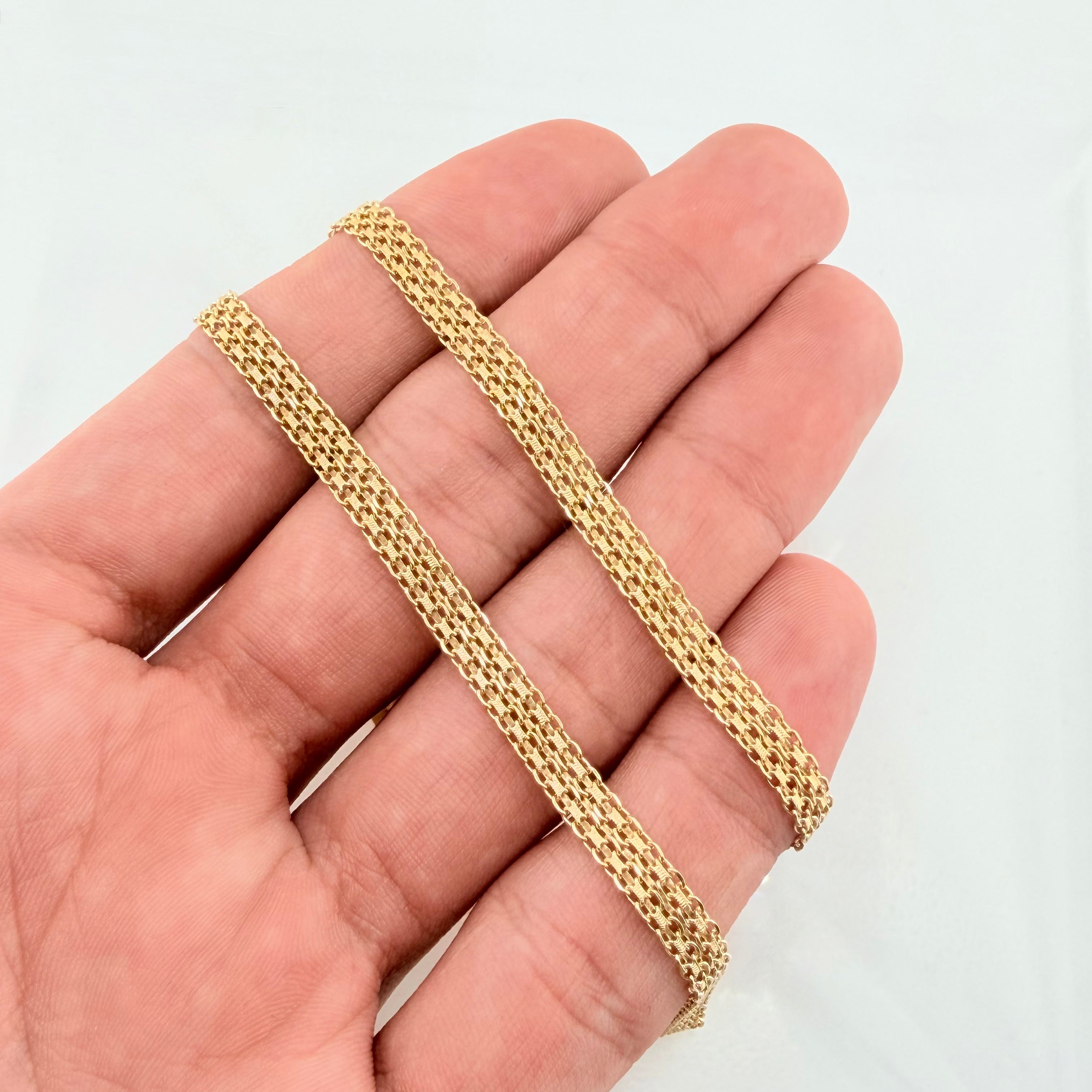 Cadena China 17.7gr / 70cm / 4.9mm Oro Amarillo +1 18K ©