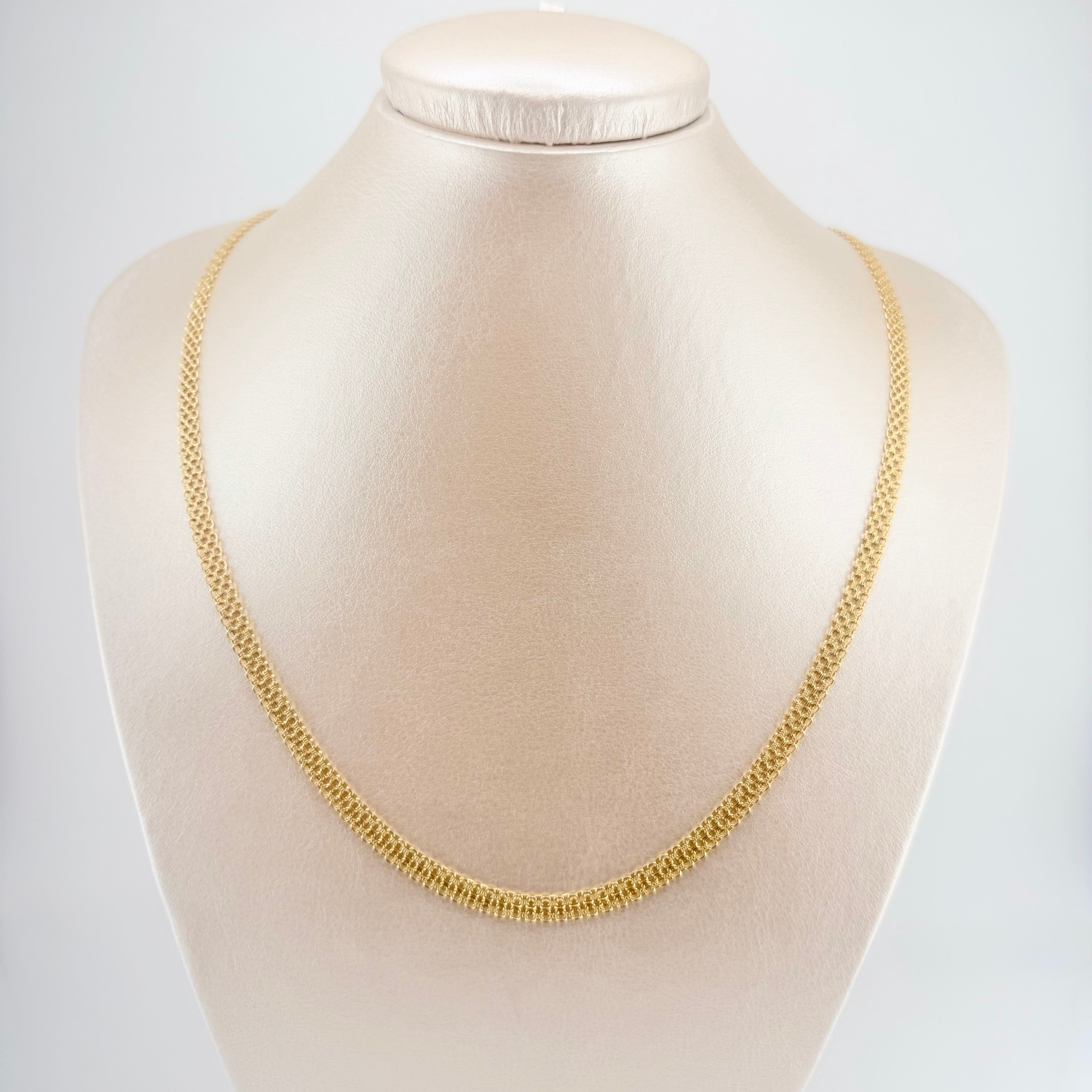 Cadena China 15.25gr / 60cm / 4.9mm Oro Amarillo +1 18K ©