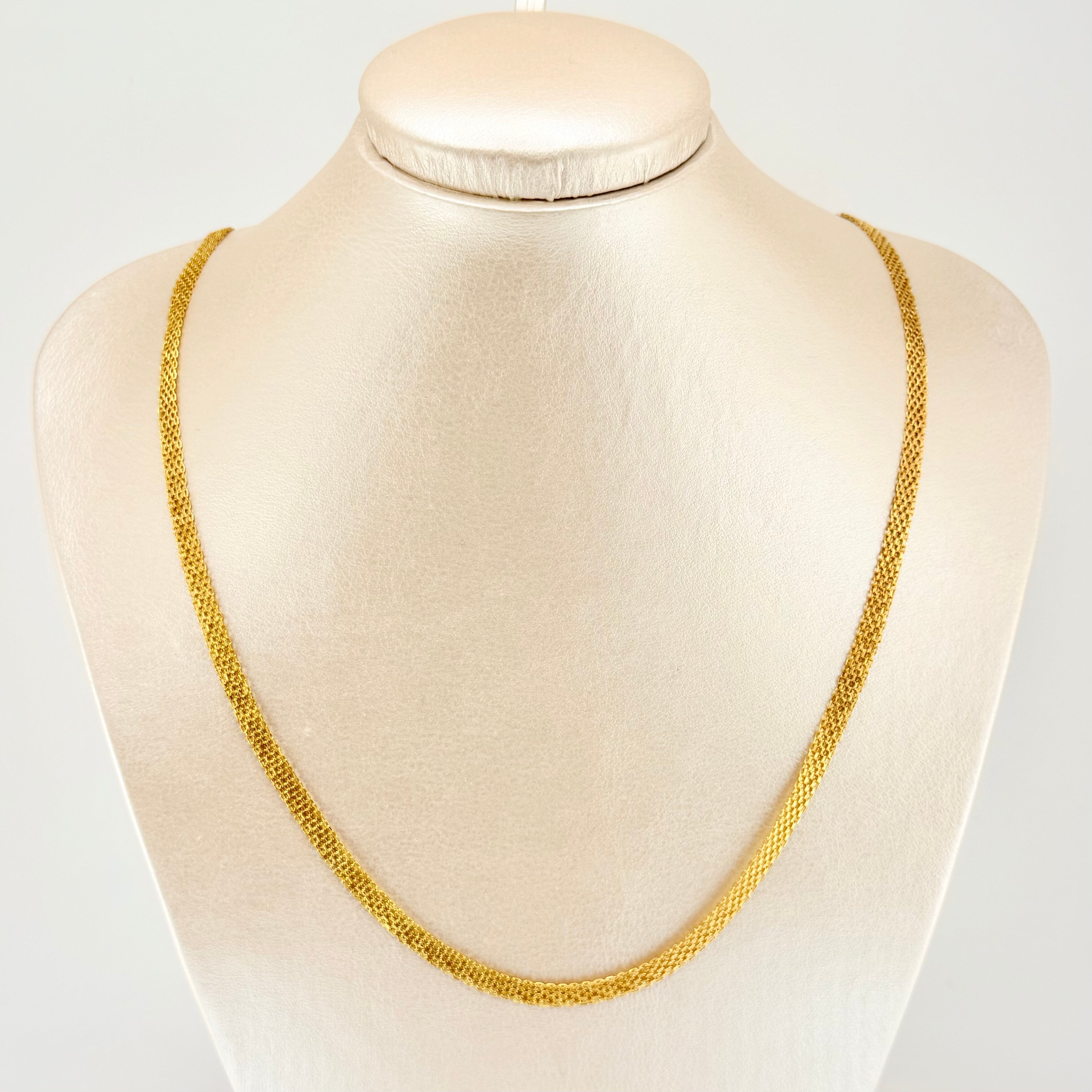 Cadena China 5.45gr / 50cm / 4.8mm Oro Amarillo +1 18K ©