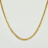 Cadena Cubana 2.2gr / 45cm / 2.4mm Oro Amarillo +1 18K