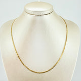 Cadena Cubana 2.2gr / 45cm / 2.4mm Oro Amarillo +1 18K