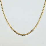 Cadena Plana 2.3gr / 50cm / 1.9mm Tres Oros +3 18K ©