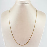 Cadena Plana 2.3gr / 50cm / 1.9mm Tres Oros +3 18K ©