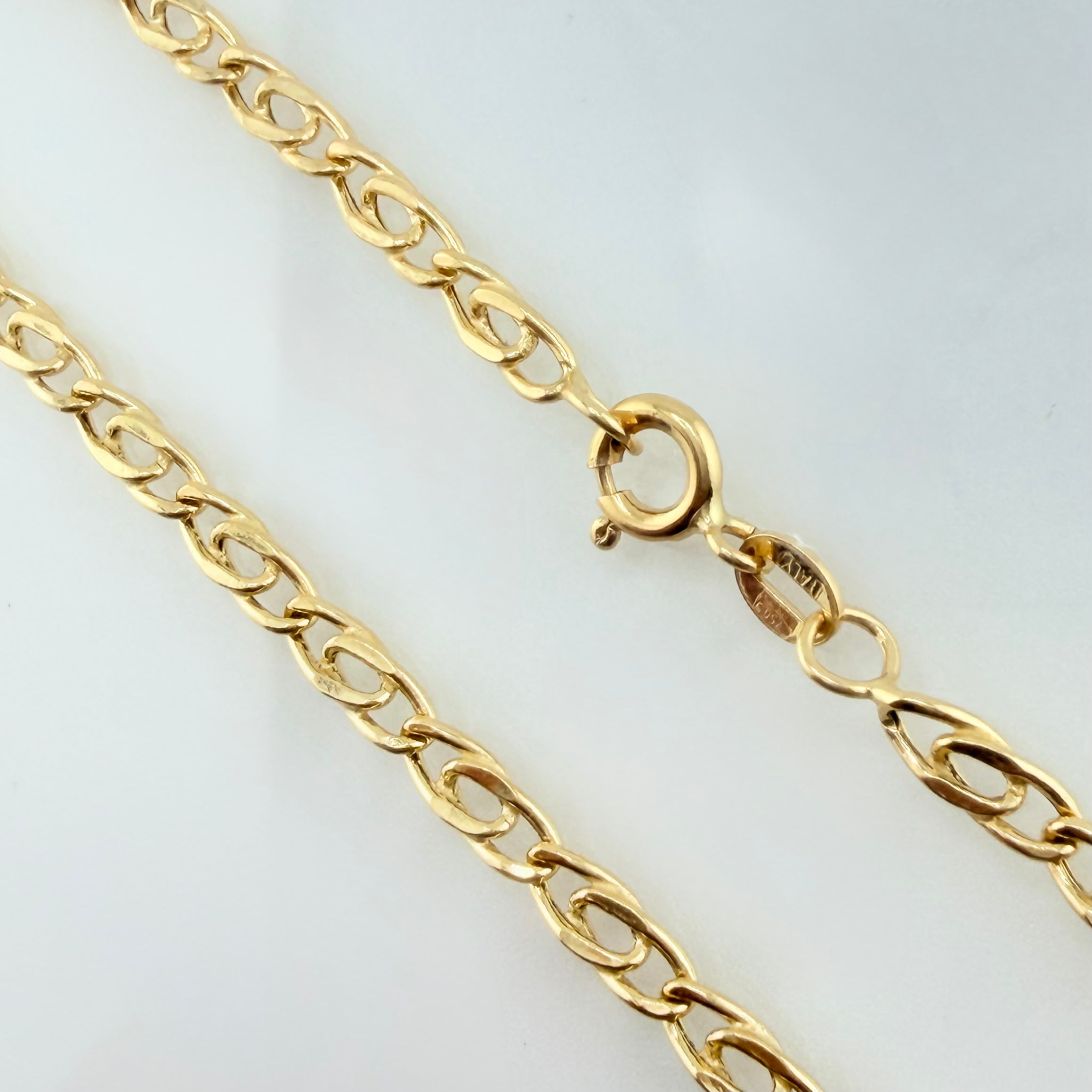 Cadena Lumachina 7.8gr / 60cm / 3.4mm Oro Amarillo +3 18K