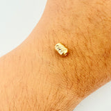 Herraje Cilindro 0.2gr / 5mm Oro Amarillo 18K