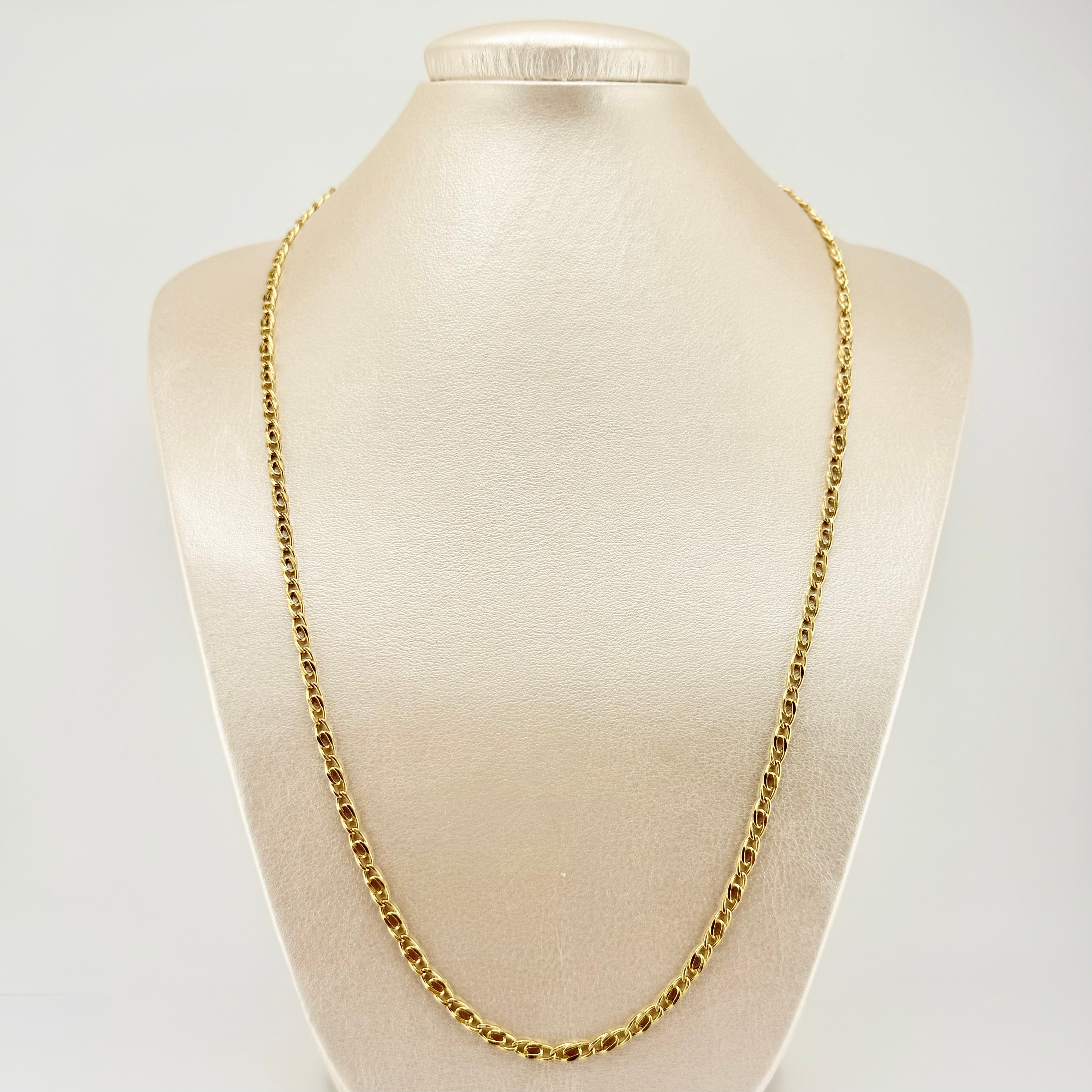 Cadena Lumachina 7.8gr / 60cm / 3.4mm Oro Amarillo +3 18K