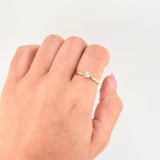 Anillo Solitario 1.15gr / T7 1/4 / Oro Amarillo 18K *