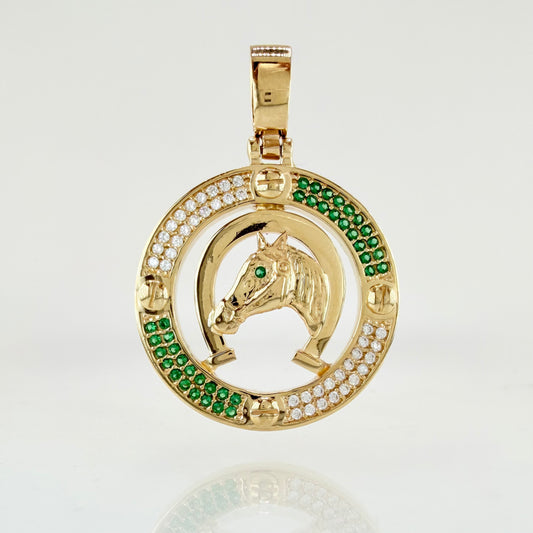 Dije Marco Herradura Caballo 10.85gr / 4.2cm / Oro Amarillo 18K *