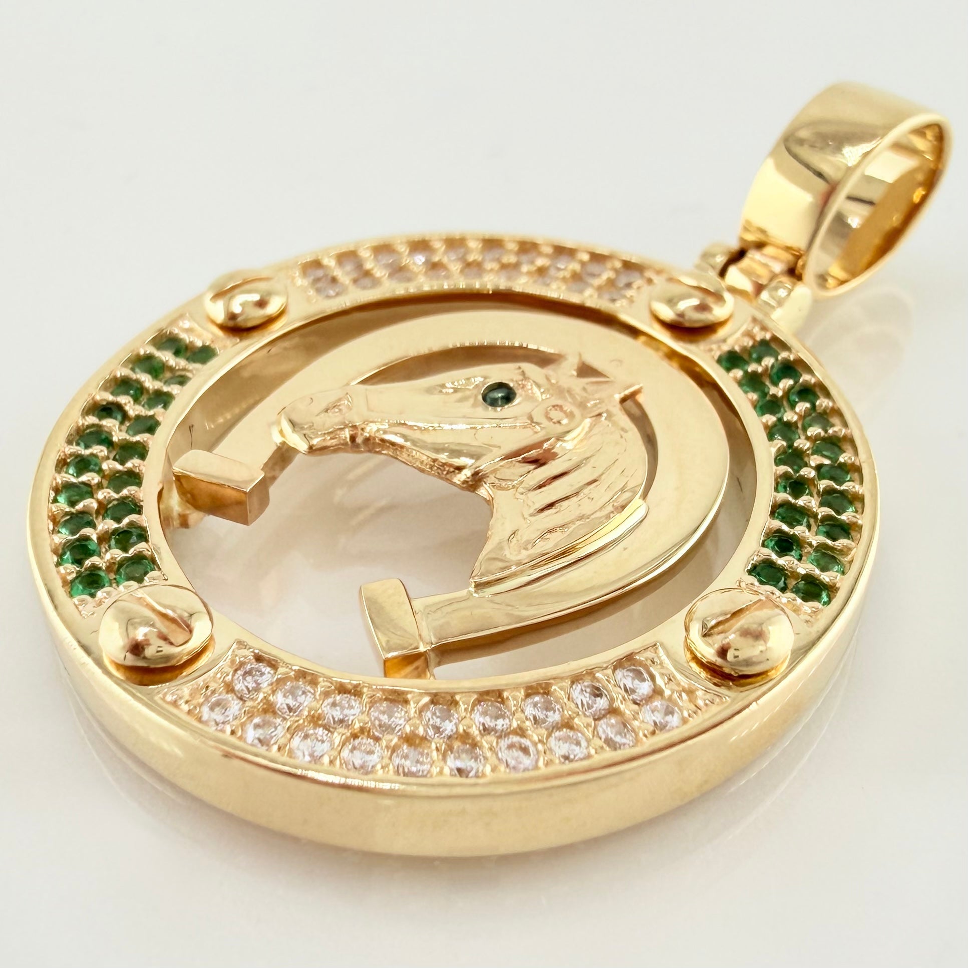 Dije Marco Herradura Caballo 10.85gr / 4.2cm / Oro Amarillo 18K *