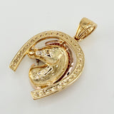 Dije Herradura Caballo 8.75gr / 3.4cm / Tres Oros 18K *