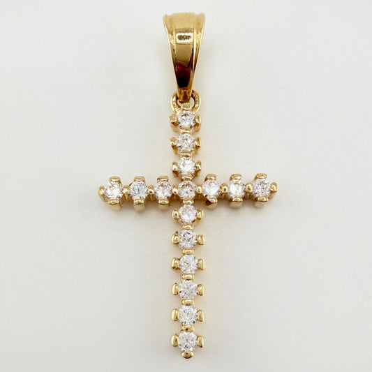 Dije Cruz 1.7gr / 3cm / Oro Amarillo 18K ©