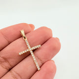 Dije Cruz 1.15gr / 3.3cm / Oro Amarillo 18K *