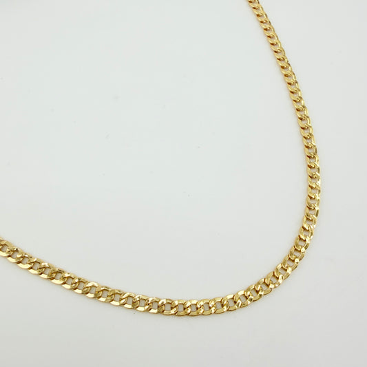 Cadena Cubana 8.4gr / 70cm / 3.3mm Oro Amarillo +1 18K *