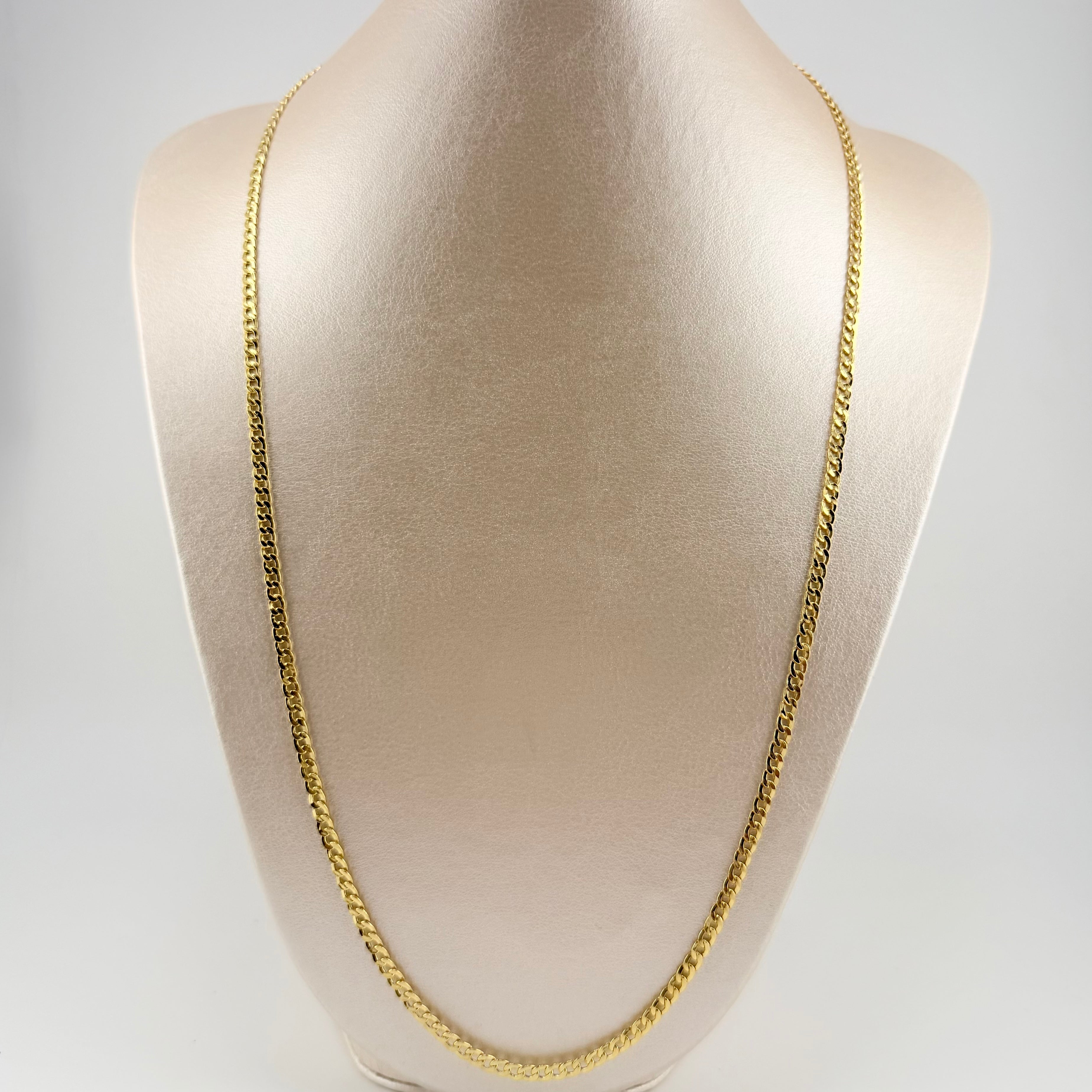 Cadena Cubana 8.45gr / 70cm / 3mm Oro Amarillo +1 18K