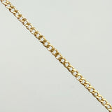 Tobillera Cubana 1.95gr / 25cm / 2.3mm Oro Amarillo +1 18K ©