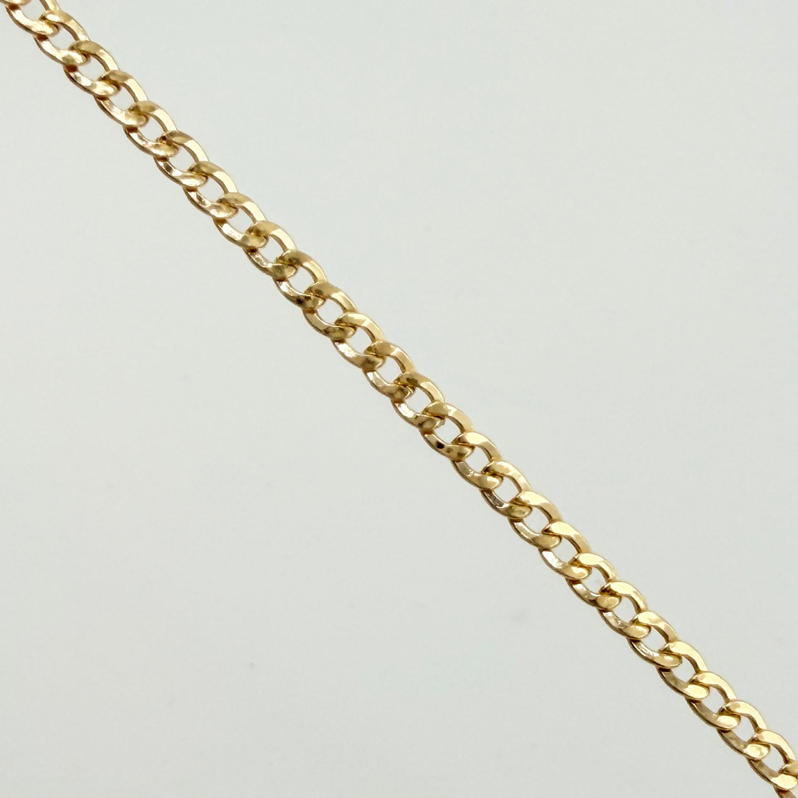 Tobillera Cubana 1.95gr / 25.5cm / 2.3mm Oro Amarillo +1 18K