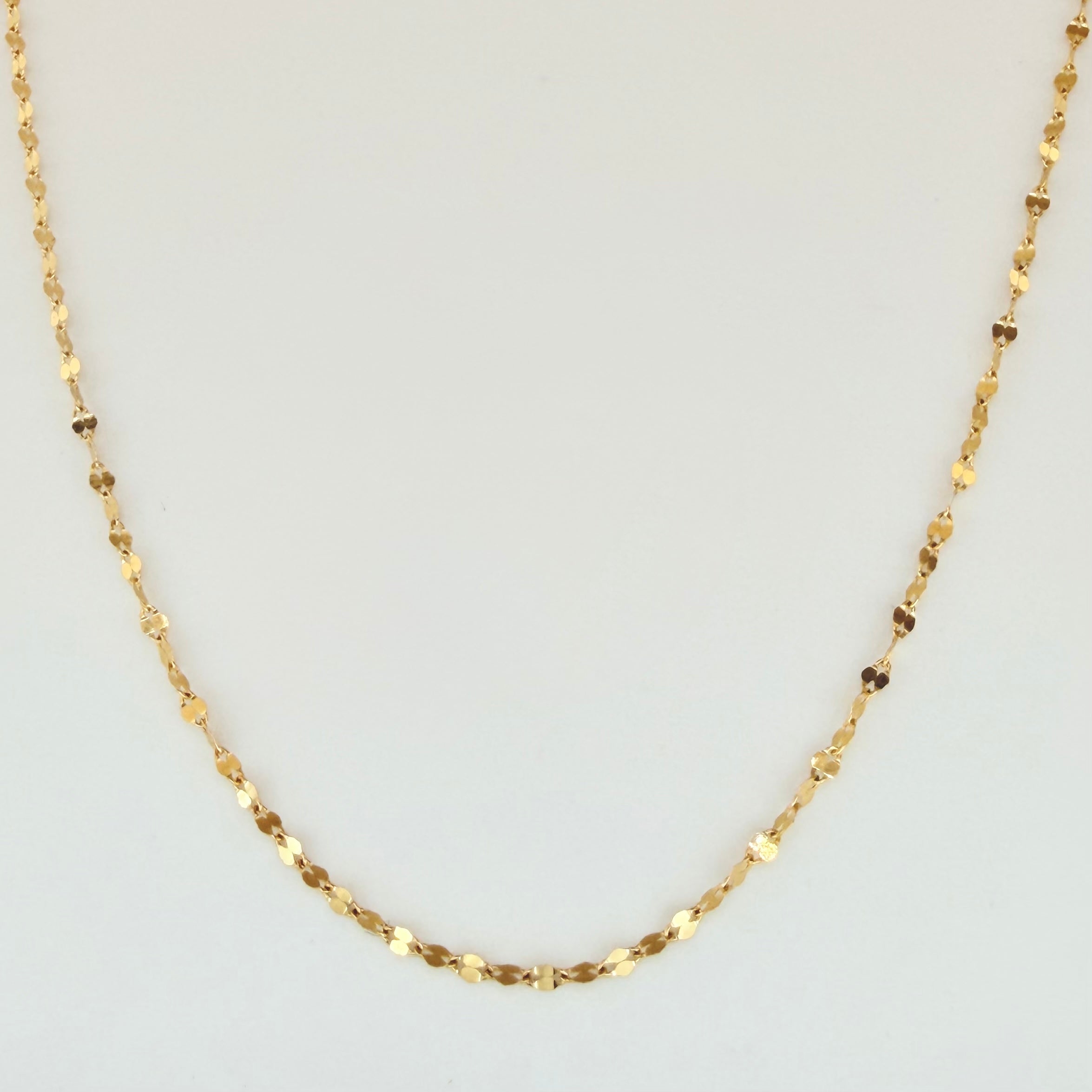 Cadena Flor Espejo 1.15gr / 50cm / 1.9mm Oro Amarillo +3 18K ©