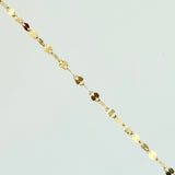 Cadena Flor Espejo 0.85gr / 45cm / 1.6mm Oro Amarillo +3 18K *