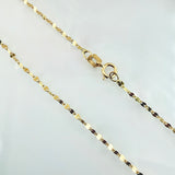 Cadena Flor Espejo 1.15gr / 50cm / 1.7mm Oro Amarillo +3 18K