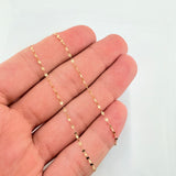 Cadena Flor Espejo 0.9gr / 50cm / 1.6mm Oro Amarillo +3 18K ©