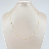 Cadena Flor Espejo 0.8gr / 45cm / 1.6mm Oro Amarillo +3 18K ©