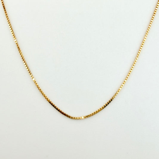 Cadena Veneciana 1.15gr / 45cm / 0.6mm Oro Amarillo +3 18K ©