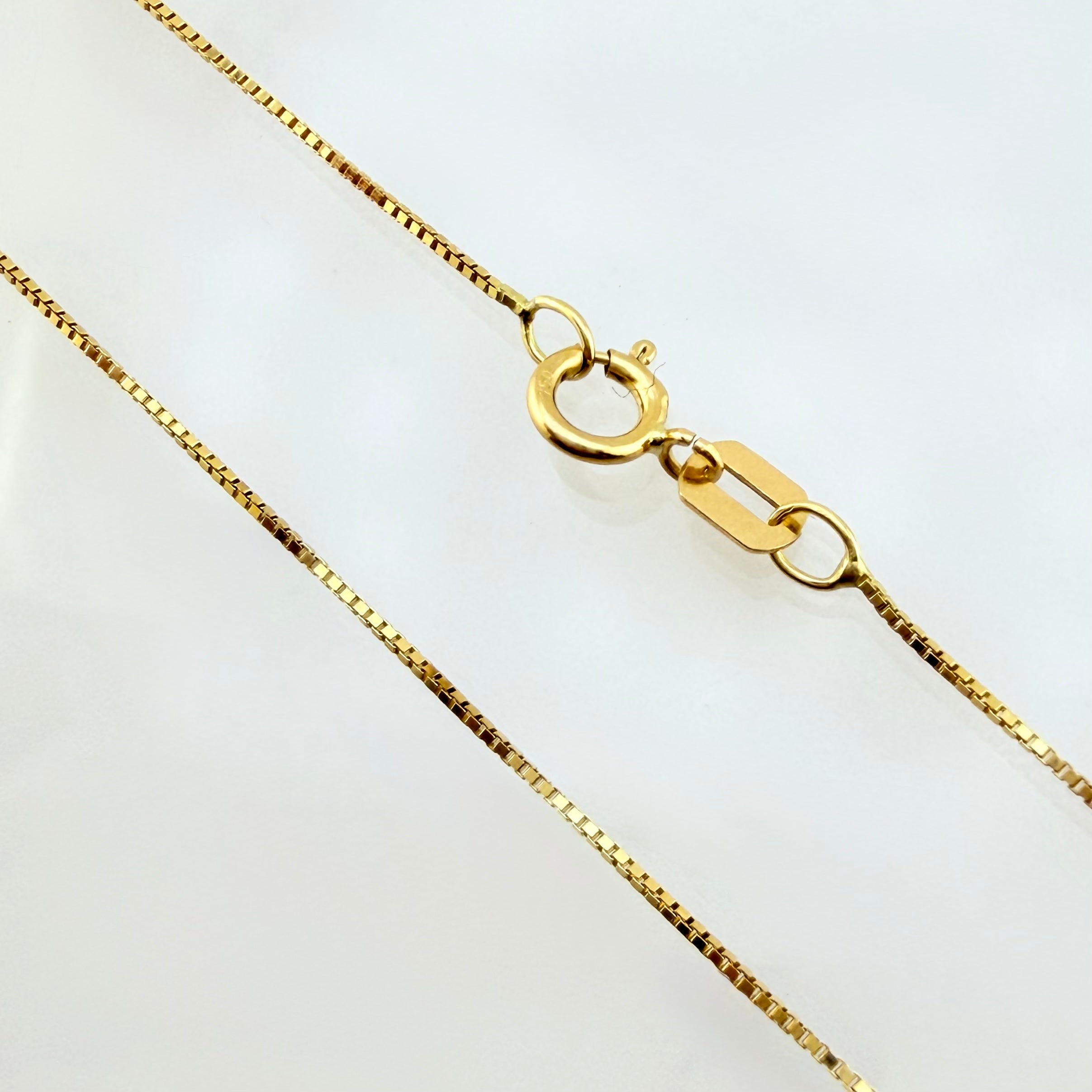 Cadena Veneciana 1 gr / 50cm / 0,50 mm Oro Amarillo +3 18K