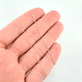 Cadena Veneciana 1 gr / 50cm / 0,50 mm Oro Amarillo +3 18K