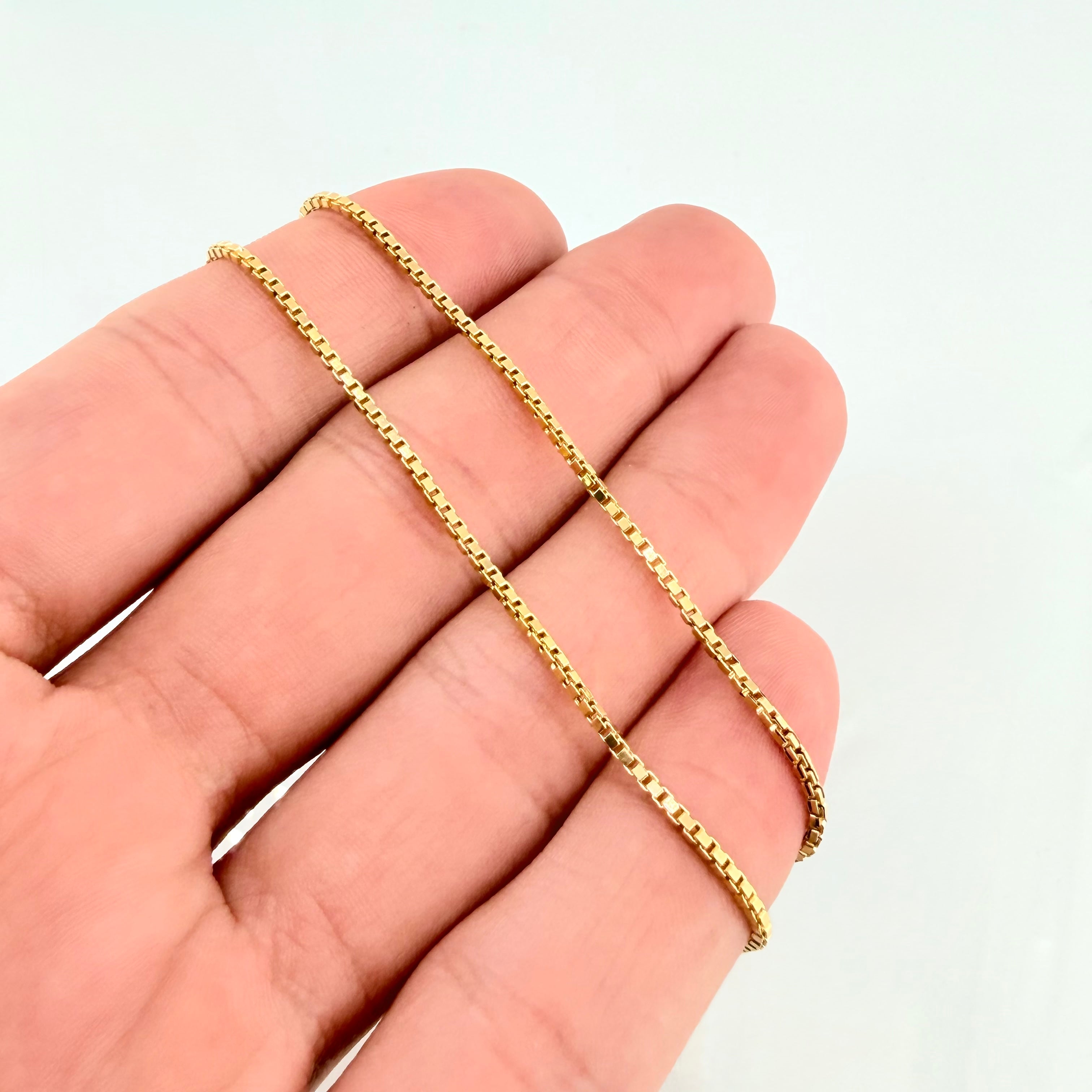 Cadena Veneciana 3.8gr / 50cm / 1.6mm Oro Amarillo +3 18K ©