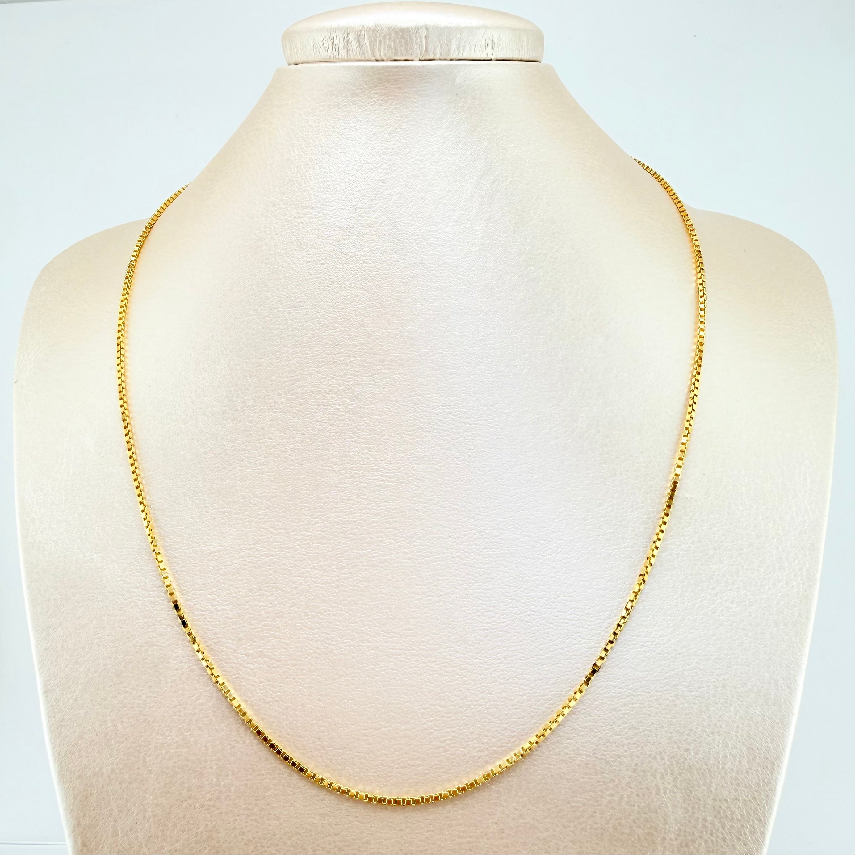 Cadena Veneciana 3.8gr / 50cm / 1.6mm Oro Amarillo +3 18K ©