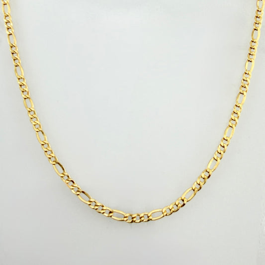 Cadena Figaro 2.65gr / 45cm / 2.3mm Oro Amarillo +1 18K *