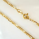 Cadena Figaro 2.65gr / 45cm / 2.3mm Oro Amarillo +1 18K *
