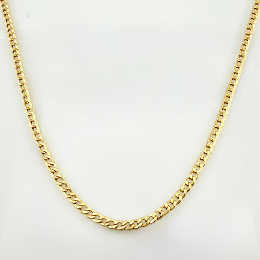 Cadena Cubana 4.75gr / 70cm / 2.3mm Oro Amarillo +1 18K *
