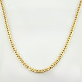 Cadena Cubana 4.75gr / 70cm / 2.3mm Oro Amarillo +1 18K *
